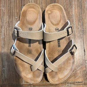 Stone Cork Sandals 8.5